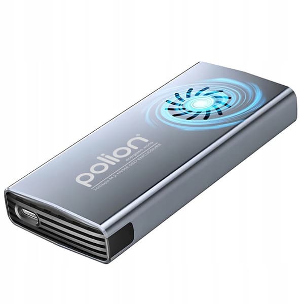 M.2 NVMe SSD-holder med blæser USB-C 3.2 op til 4 TB