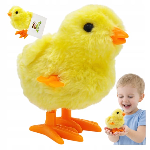 12-delars hopprande kyckling gul 10 cm