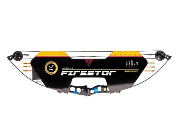 Poe Lang EK Firestar 25 lbs sort og sølv compoundbue