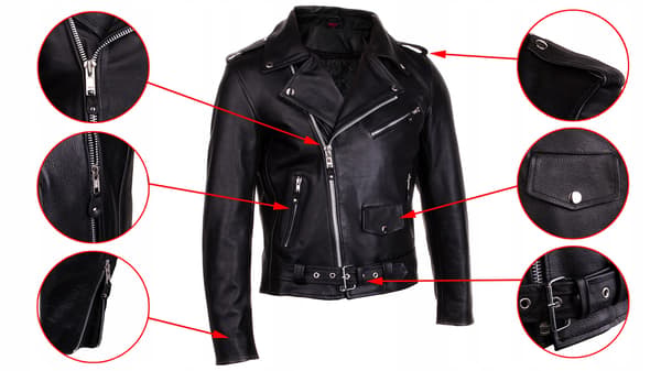 WOLF HERRBIKERJACKA 3XL
