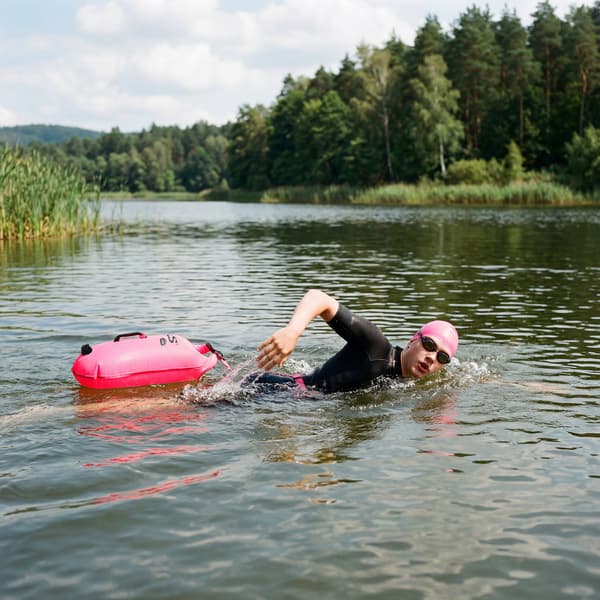 NC1772 oppustelig badebold 28L rosa Nils Camp
