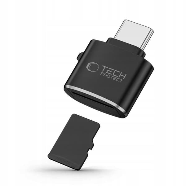 USB-C microSD-hukommelseskortlæseradapter - sort