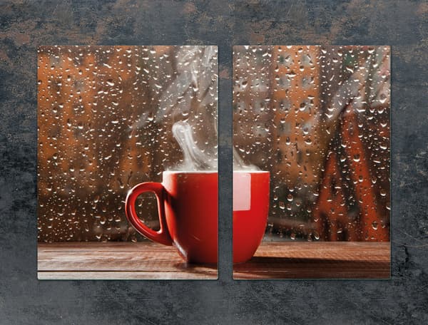 GLASBESKYTTELSESPLADE TIL KOMFUR 75x52 KAFFE