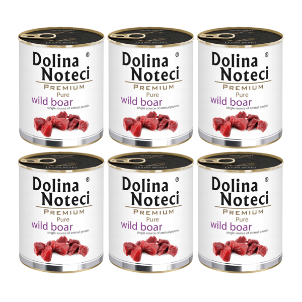 Dolina Noteci Pure Dzik vådfoder til hunde 6x800g