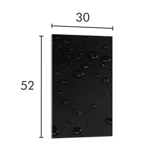 SKÄRBRÄDA I GLAS 30x52 Droppar