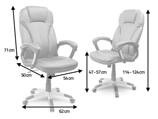 Sofotel EG-222 kontorstol i brun læder
