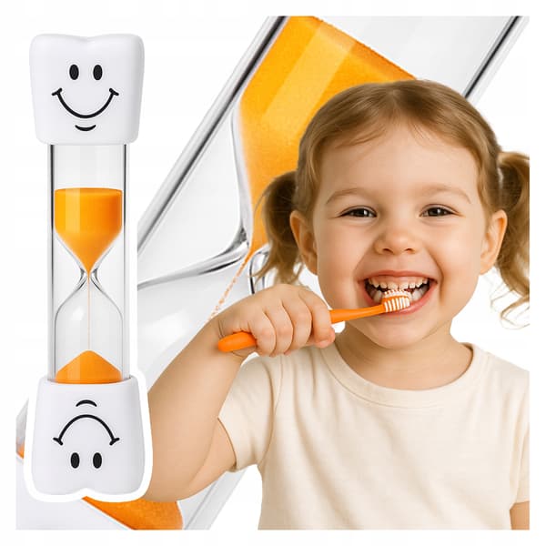 PRÆCIS TAND Timeglas Timer til tandbørstning til børn ORANGE