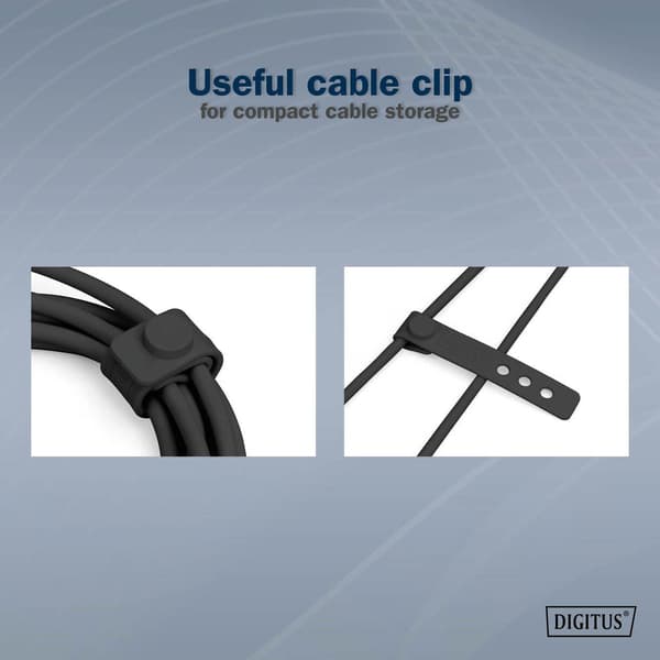 DIGITUS silikone strømkabel USB-C - USB-C, USB 2.0 60W, 2m sort