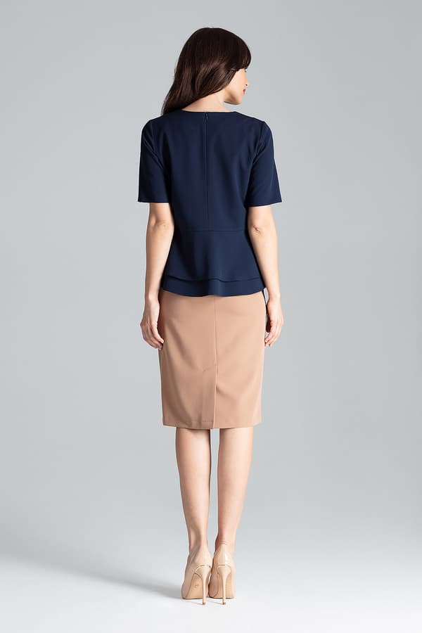 Bluse L026 Marineblå S