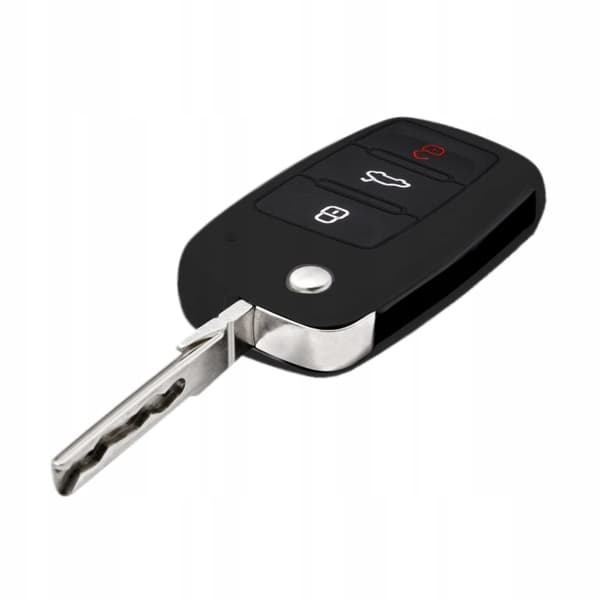 Silikone etui til nøgle VW Skoda Seat sort