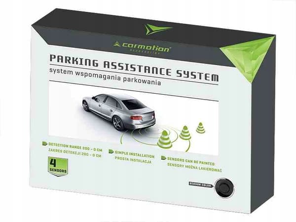 Pysäköintisensorisarja parktronic-kaiuttimella mustat sensorit buzzer