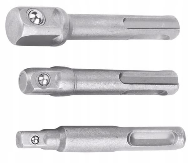 Falon-Tech SDS Plus-adaptere til 1/4 3/8 1/2 fælger, 3-pack