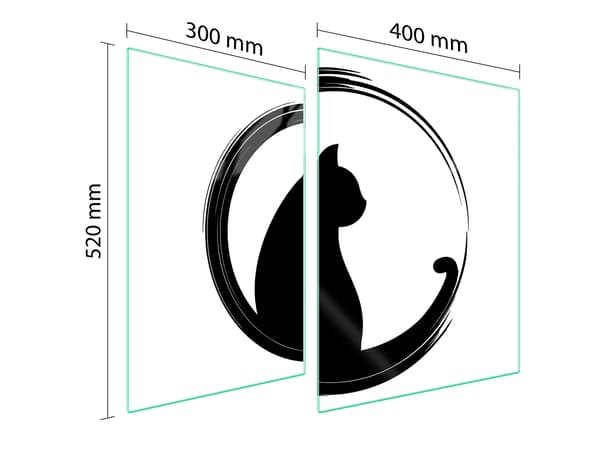 GLASSKYDDSPLÅT FÖR SPIS 70x52 KAT