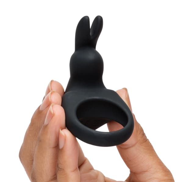 Happy Rabbit Silikone Penisring Sort