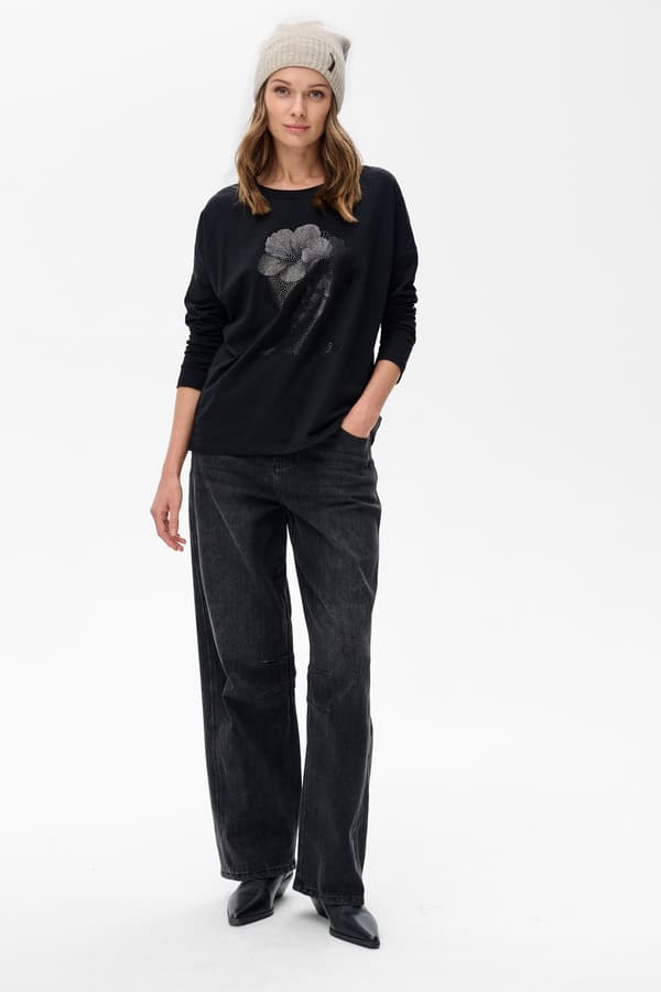 Siri Sort Damebluse 36/38