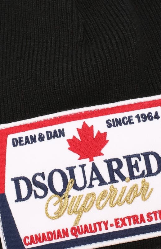 DSQUARED2 herre vinterhue ITALIEN sort