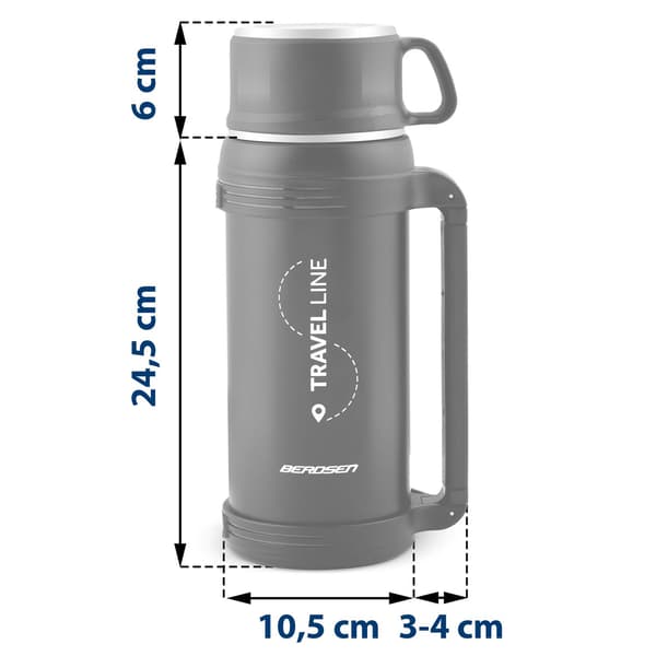 Tyhjiötermos 1500 ml BD-781 musta