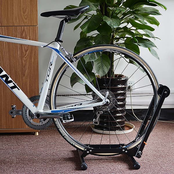Foldbart cykelstativ til 24-27,5 tommer for- eller baghjul og 700C - sort