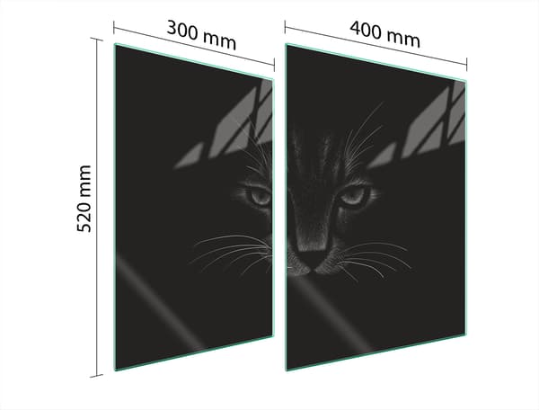 GLASSKYDDSPLÅT FÖR SPIS 70x52 KAT