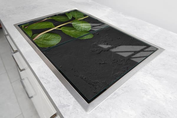 GLASSKYDDSPLÅT FÖR SPIS 70x52 MINT