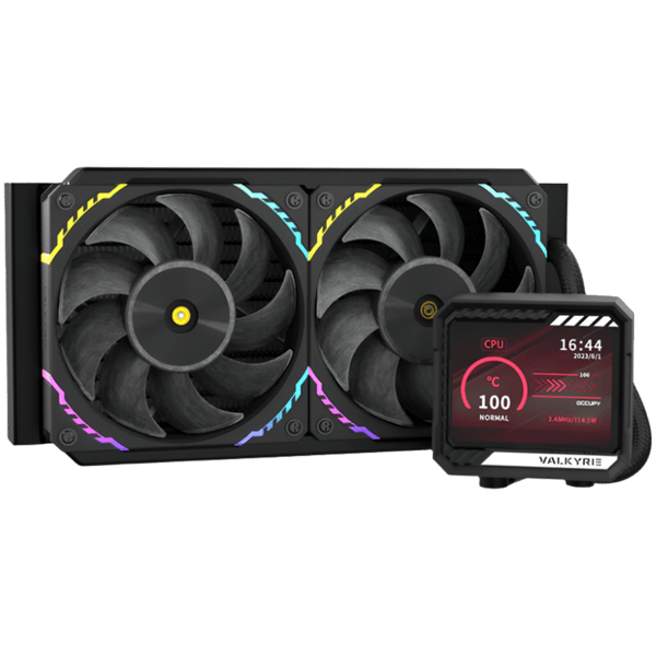 VALKYRIE V240 LCD Vattenkylning AIO CPU Svart
