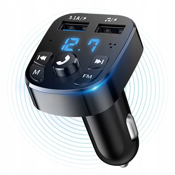 FM-SENDER BLUETOOTH USB-OPLADER 3.1A QC 3.0 Koanni