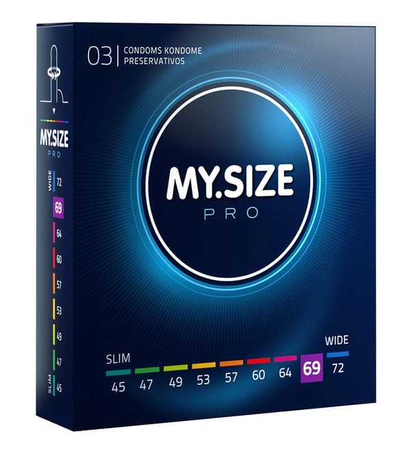 MYSIZE PRO Kondomit 69 mm 3 kpl