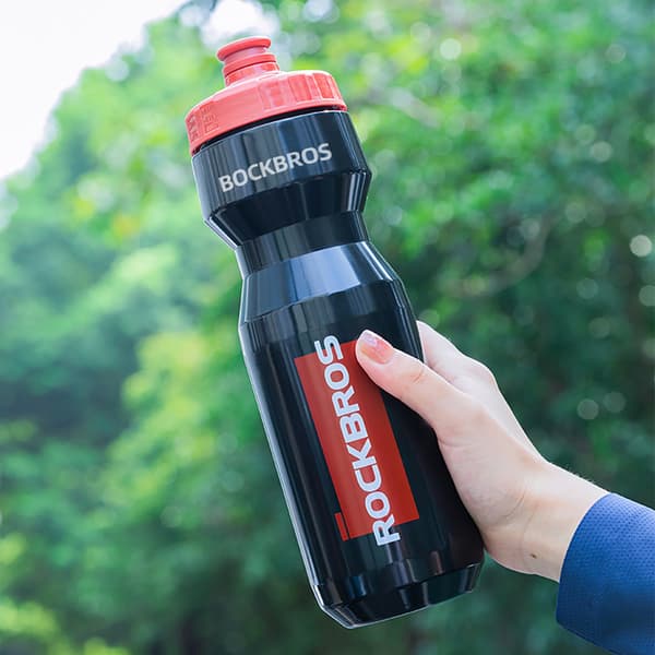 Polkupyörän pullo 750 ml - musta ja punainen