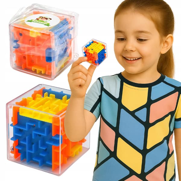 3D kuutiopallo sokkelo pulmapeli