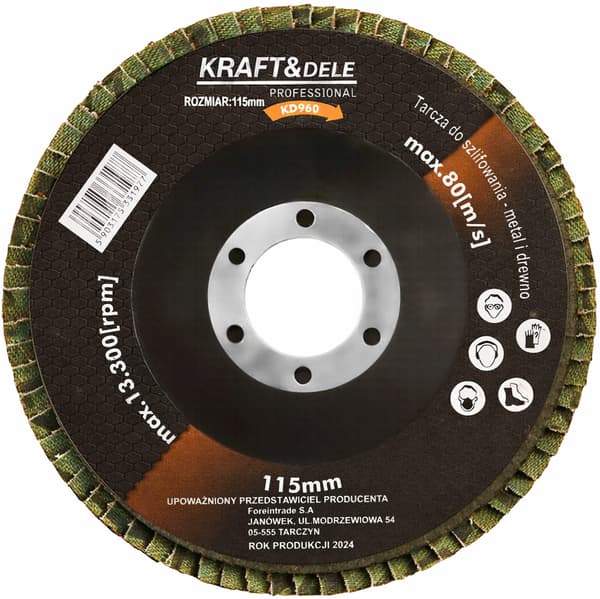 P40 Lamskive 115 mm Universal | Kraft&Dele
