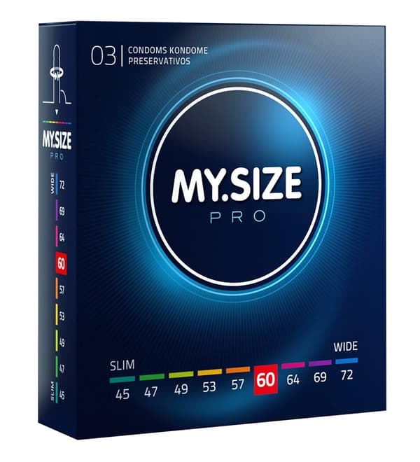 MYSIZE PRO Kondomer 60 mm 3 stk.