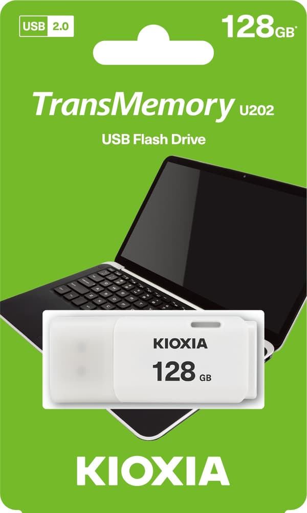 KIOXIA TransMemory U202 USB-minne 128 GB USB 2.0 Vit