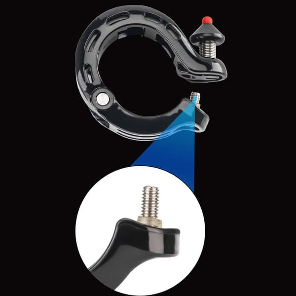 Q-formet cykelklokke 100db - sort