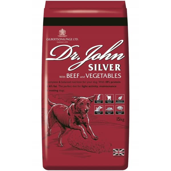 Tørfoder til hund Dr John Silver Beef 15kg