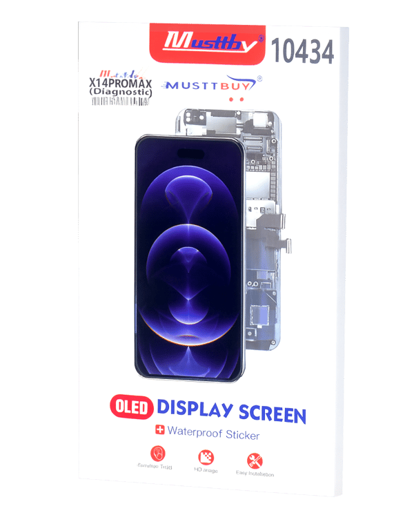 Mjuk OLED-skärm Programmerbar LCD för Apple iPhone 14 Pro Max 120Hz