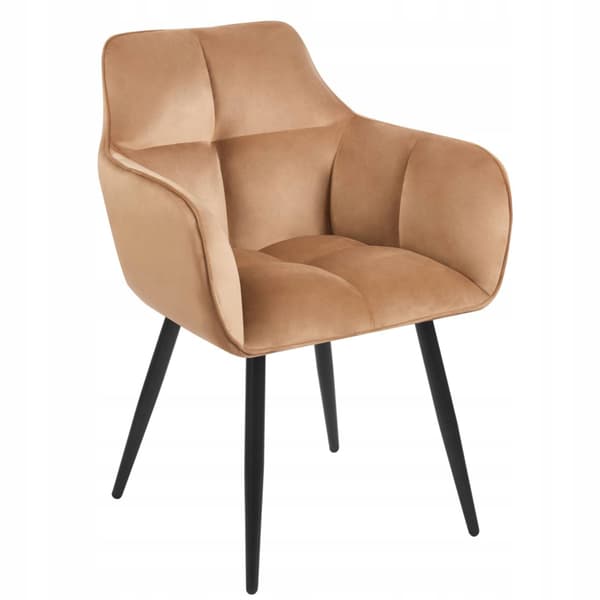 K40-FX fløjls cappuccino-stol