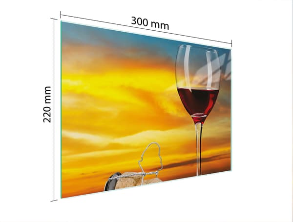 SKÄRBRÄDA I GLAS 30x22 VIN