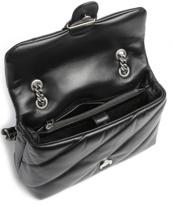 PINKO nahkainen lähettilaukku LOVE CLASSIC PUFF BLACK
