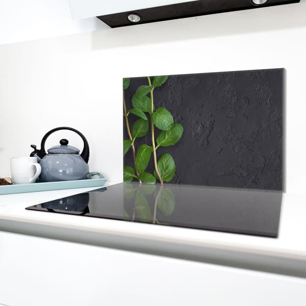 Glasskydd för spishäll 80x52 Mint