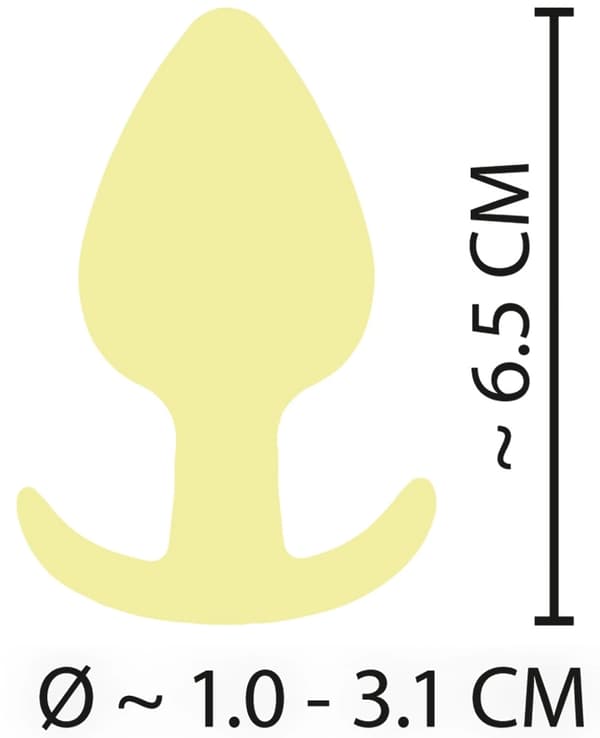 Cuties Gul Silikone Analprop 65 cm