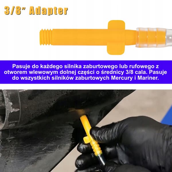 UNIVERSAL OLJEBYTESPUMP FÖR VÄXELLÅDA I MOTORNS UNDERSIDA