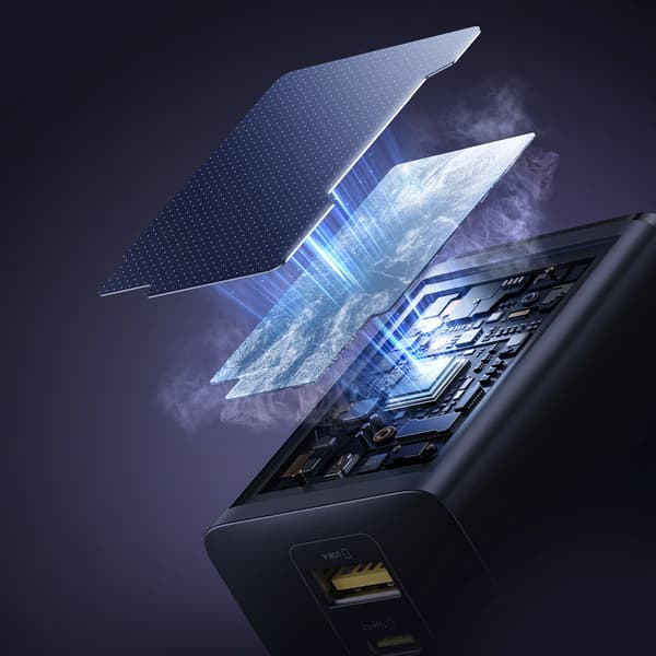 Væglader USB-A USB-C EnerFill FE11 100W - sort