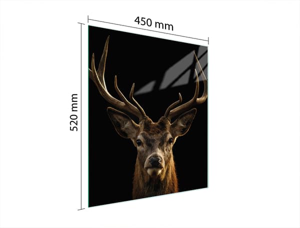 GLAS SKÆREBRÆT 45x52 DEER