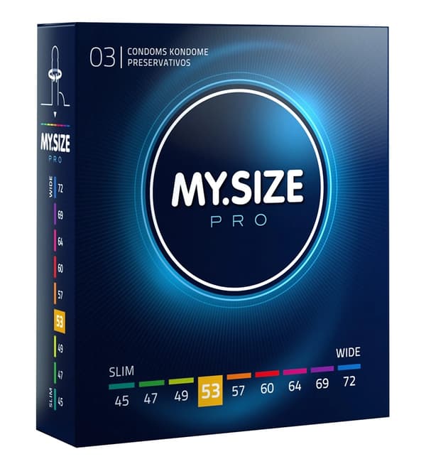 MYSIZE PRO Kondomer 53 mm 3 st