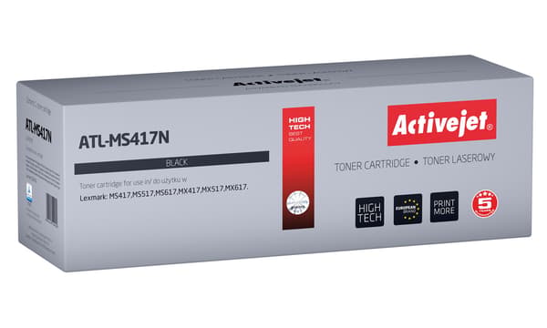 Activejet-toner til Lexmark 51B2H00 ny ATL-MS417N