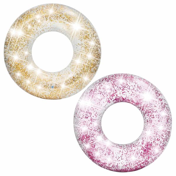 INTEX 56274 glitter badring, guld
