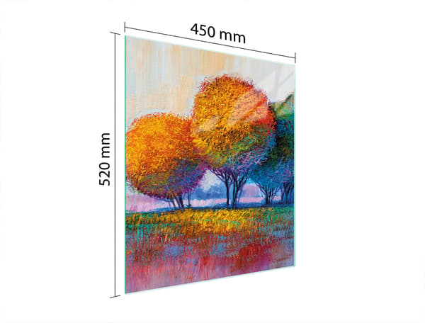 GLAS SKÆREBRÆT 45x52 TRÆ