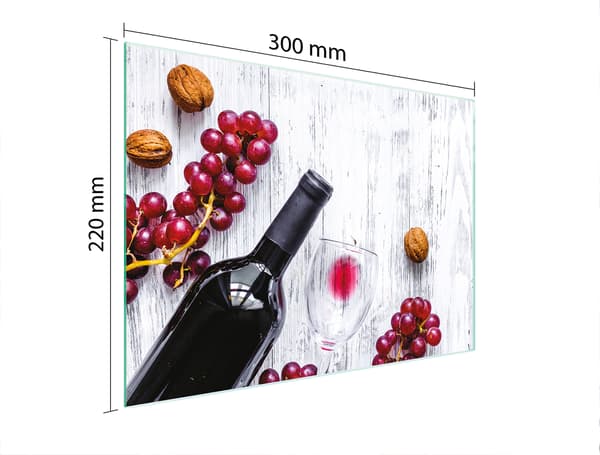 SKÄRBRÄDA I GLAS 30x22 DRUVOR