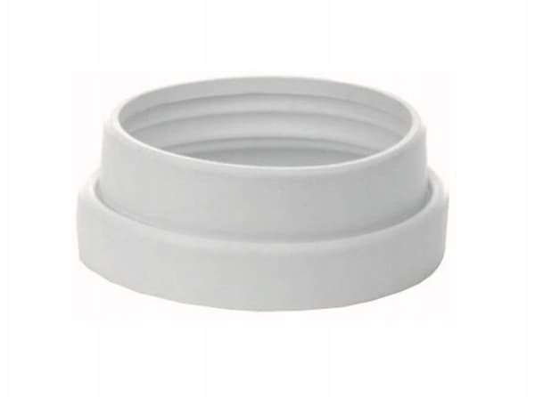 PVC GUMMIREDUCER 110/100 HVID INTERN SPOLEKØD