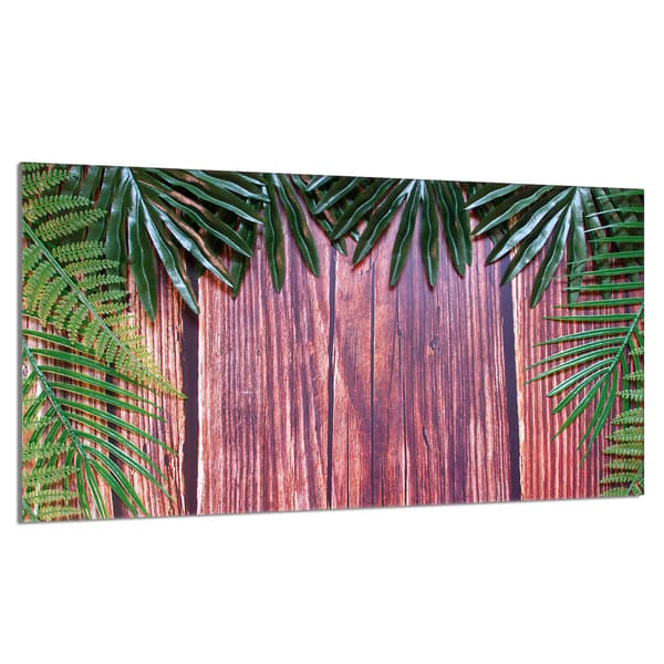Glasskydd för spishäll 90x52 blad